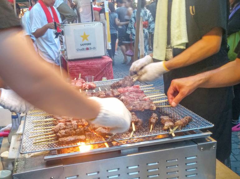 Azabu Juban Festival Kushiyaki