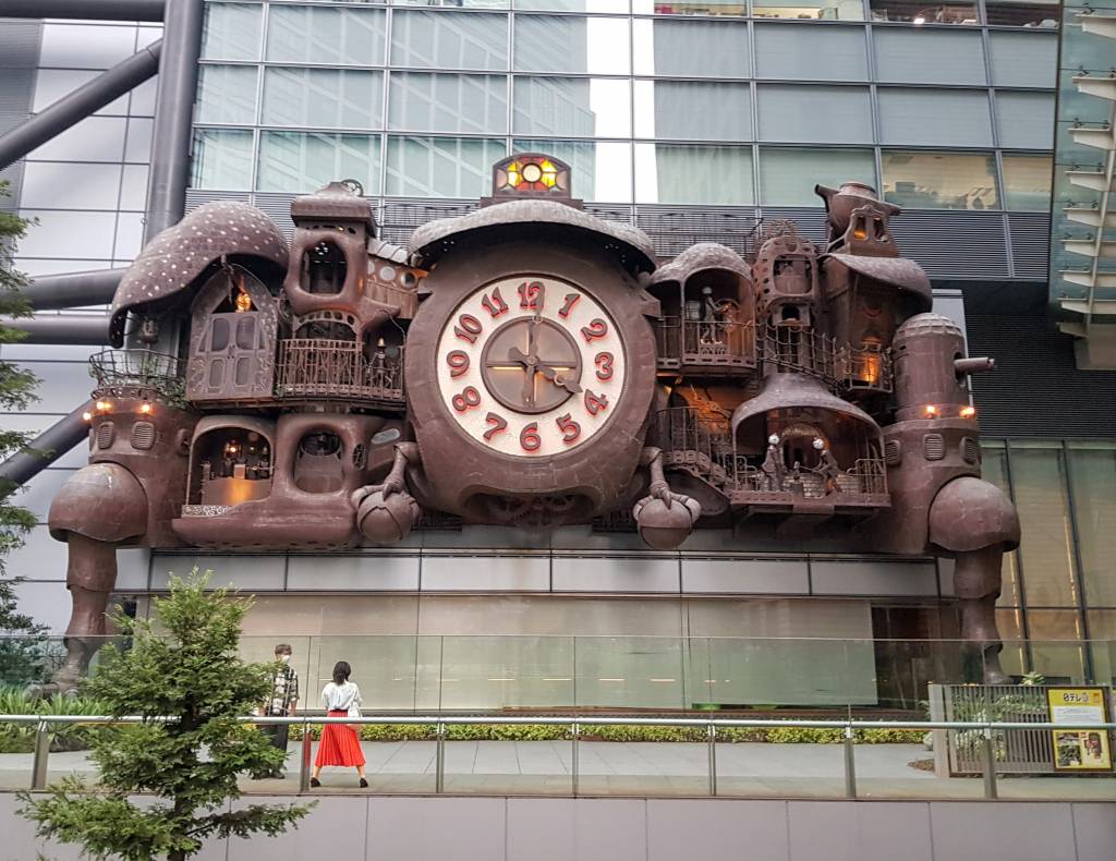 Giant Ghibli Clock at Nippon Television